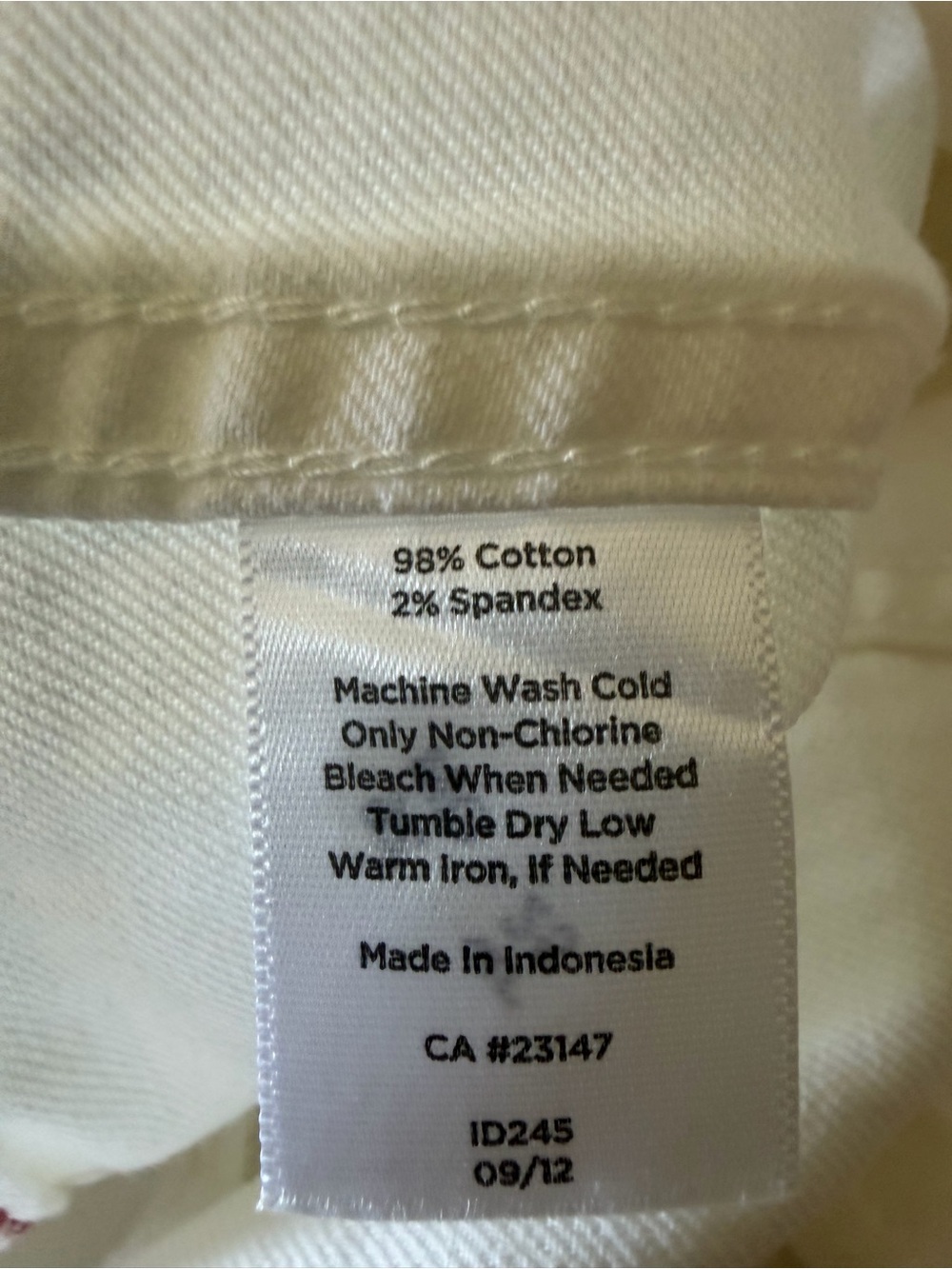 Talbots White Stretch Denim Jacket Medium Classic Button Front Cotton Blend - Picture 9 of 10